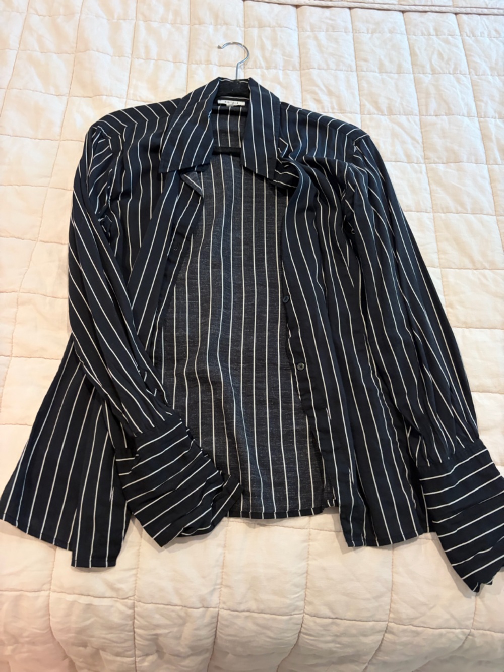 pistola Navy and White Striped Top